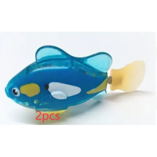SwimPets: Electric Fish Toy for Cats & Dogs - Dark blue, / 2PCS