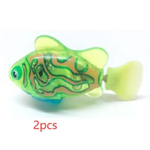 SwimPets: Electric Fish Toy for Cats & Dogs - Fluorescent green / 2PCS