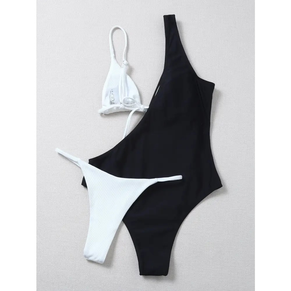 Swimwear New Solid Color Bikini Europe And America