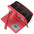 Synthetic Leather Daily Wallet with Anti-Theft Protection - Bright Red