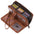 Synthetic Leather Daily Wallet with Anti-Theft Protection - Light Brown