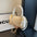 Synthetic Leather Square Handbag with Multiple Pockets - White