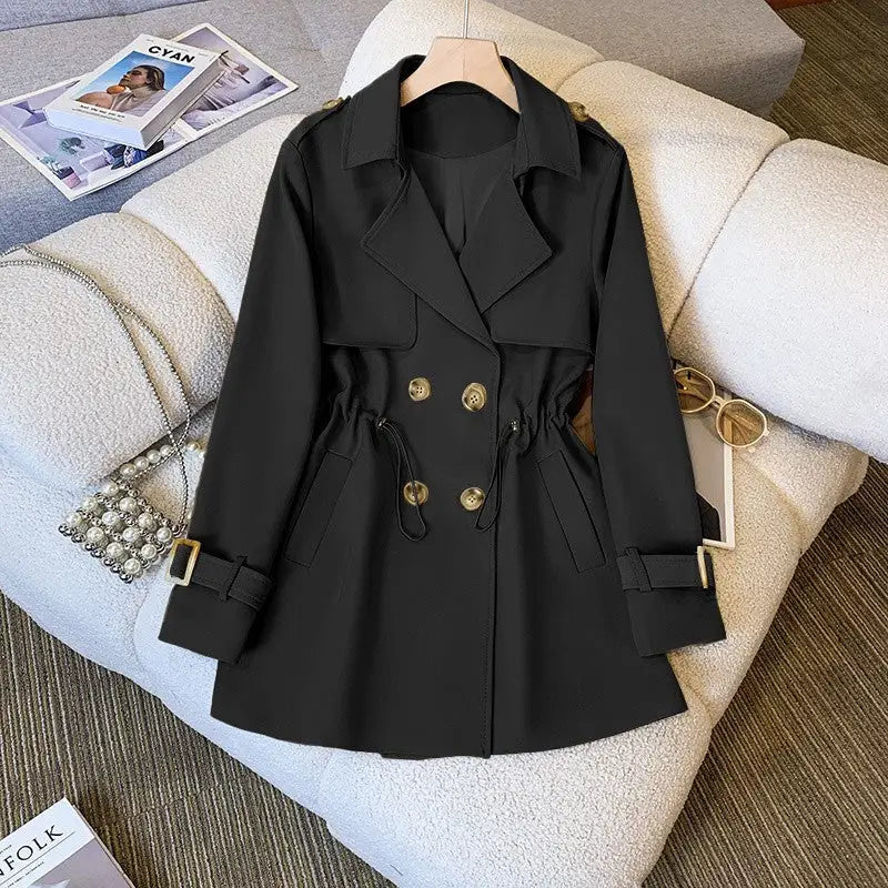 Tailored Trench Waist Coat - Black / 2XL