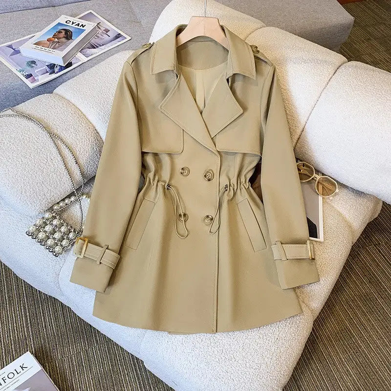 Tailored Trench Waist Coat - Khaki / 2XL