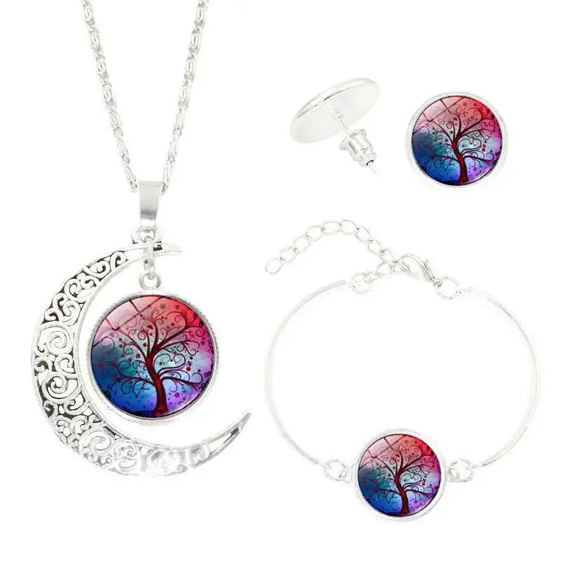 Time Gem Stud Earrings - B
