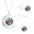 Time Gem Stud Earrings - D