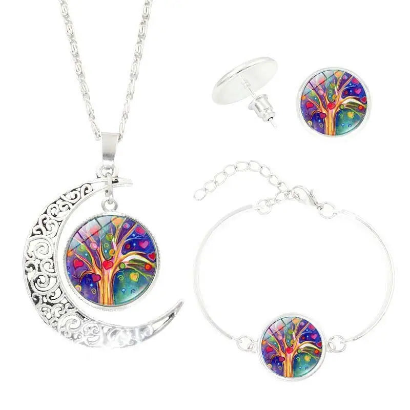 Time Gem Stud Earrings - F