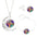 Time Gem Stud Earrings - F