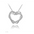 Timeless Love: Heart & Diamond Elegance - A Sliver