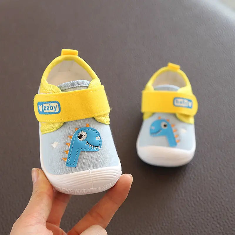 Tiny Treads: Soft Sole Baby Shoes - Blue / 20
