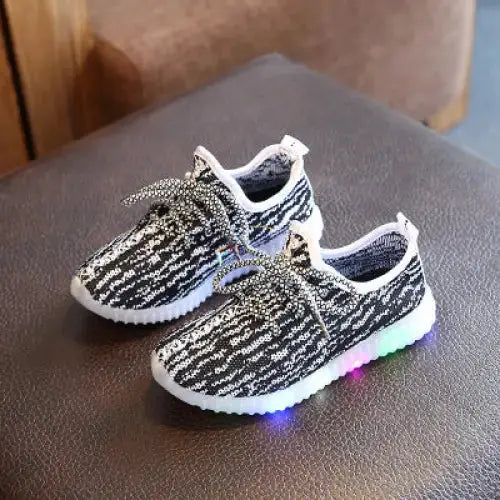 TinySteps Cozy Knit Sneakers - White / 31