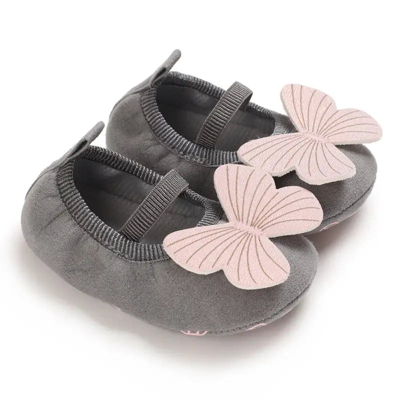 TinySteps: Soft & Breathable Baby Toddler Shoes - Gray / Inner Length 11cm 28g