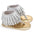 TinyToes Tassel Sandals - Multicolor Flip-Flop - Silver pu / 11cm