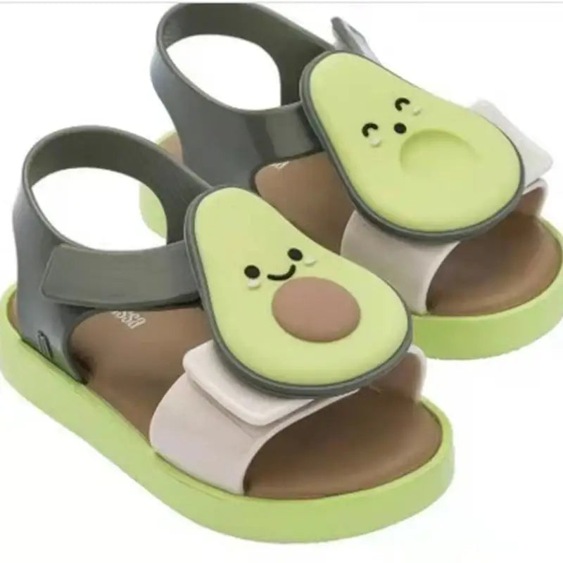 TinyWave Boys’ Jelly Beach Sandals - Avocado / 15cm