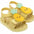 TinyWave Boys’ Jelly Beach Sandals - Pineapple / 15cm