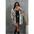 Leopard print faux fur coat.