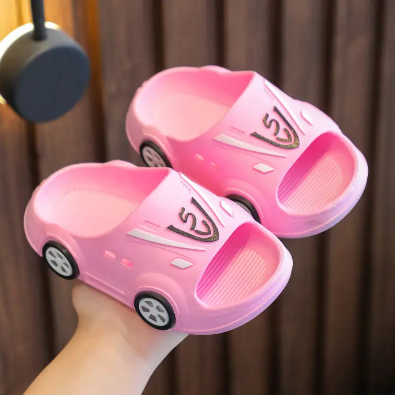 ToonTots Cozy Cartoon Slippers - No Light Pink / 22to23