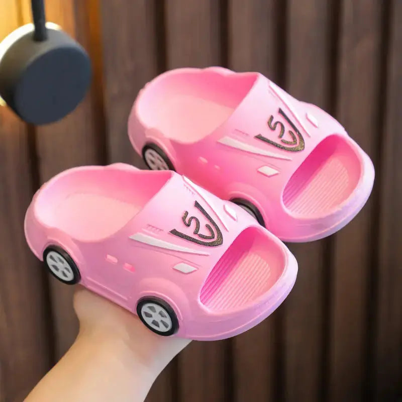 ToonTots Cozy Cartoon Slippers - No Light Pink / 22to23