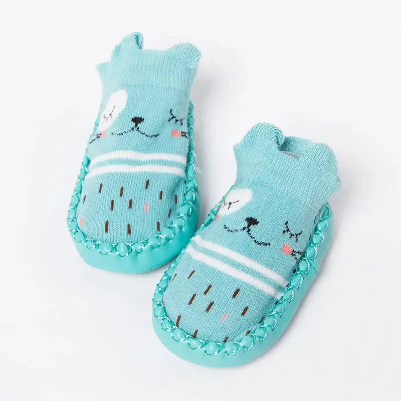ToonTreads: Cute & Secure Baby Footwear - Blue / 14cm