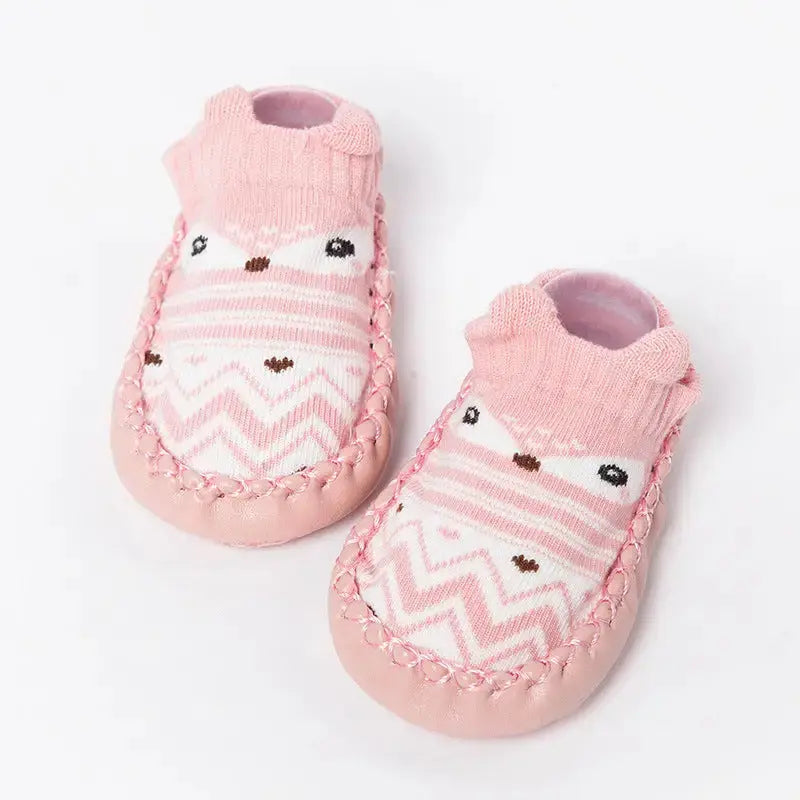 ToonTreads: Cute & Secure Baby Footwear - Pink / 13cm