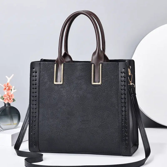 Top Handle Satchel Handbag with Adjustable Shoulder Strap