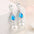 Tulip Pearl Drop Earrings - Blue Diamond
