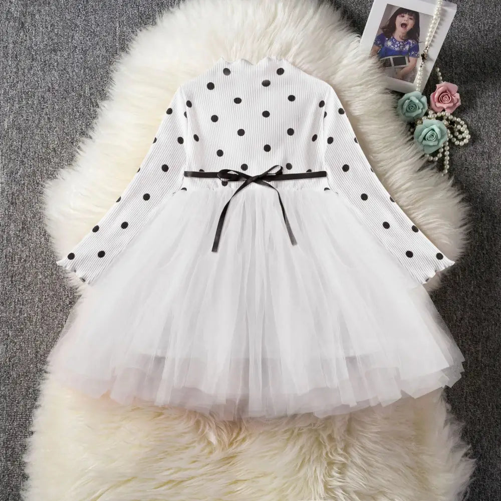 TutuLace Dress - Baby Girl - White / 110cm
