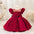 TwinkleTales Bow Puff Sleeve Princess Dress - AX174 Red / 70