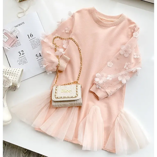 TwinkleTots Cozy Knit Sweater Dress