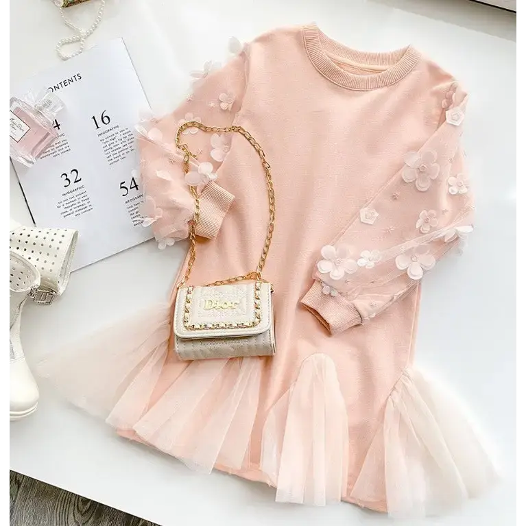 TwinkleTots Cozy Knit Sweater Dress