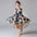 Twirl & Bloom: Enchanting Princess Flower Dress - Navy Blue / 110cm