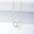 TwirlDuo: S925 Sterling Silver Double Circle Necklace - Yellow / 925 Silver