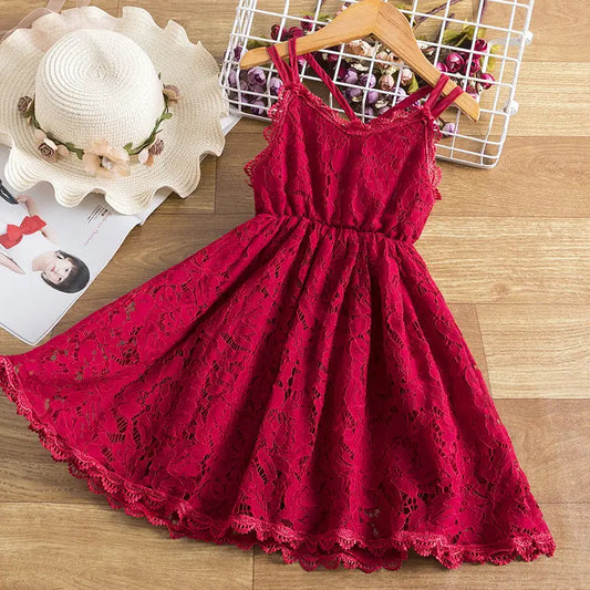 TwirlTales: Embroidered Skirt & Suspender Dress