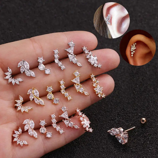 TwistLeaf Stainless Steel Elegant Ear Studs