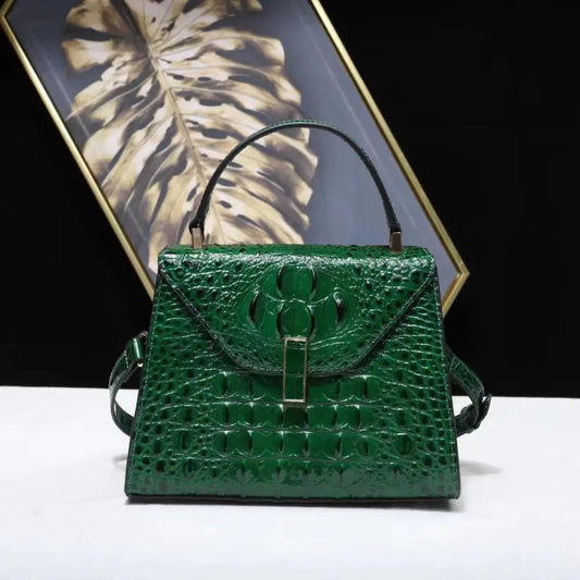 Two Layer Cowhide Leather Clamshell Handbag in Multiple Colors