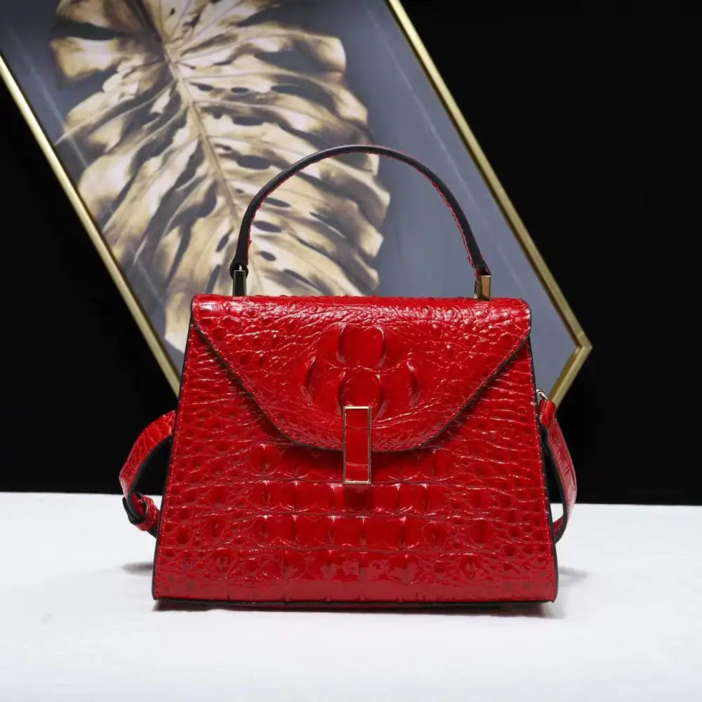 Two Layer Cowhide Leather Clamshell Handbag in Multiple Colors