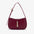 Two Layer Cowhide Leather Clamshell Handbag in Multiple Colors - Red