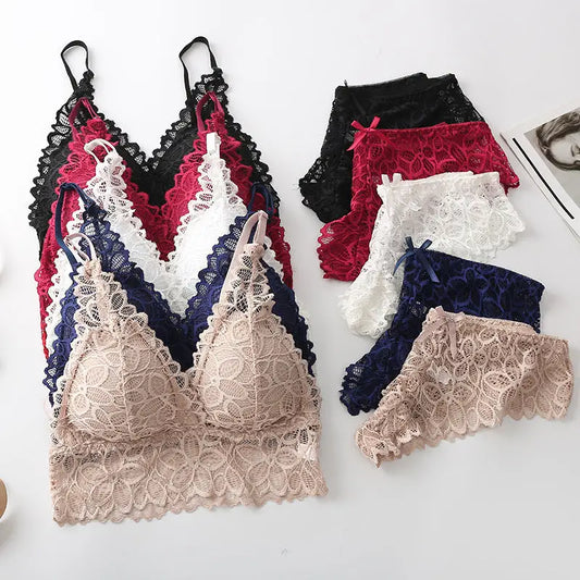 Two-piece lace underwear set