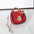 Ultra Light Unisex Solid Color Saddle Bag Multiple Color Options - Bright Red