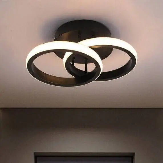 Unbranded Small Ceiling Chandelier for 3 to 8 Square Meters 20W Schwarz 5