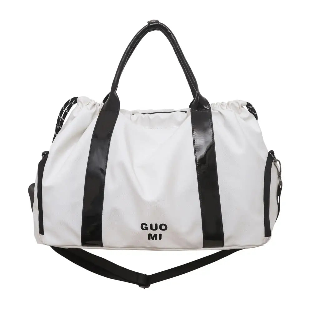 Unisex Ultra Light Oxford Cloth Travel Bag 20-35L Multiple Colors - White