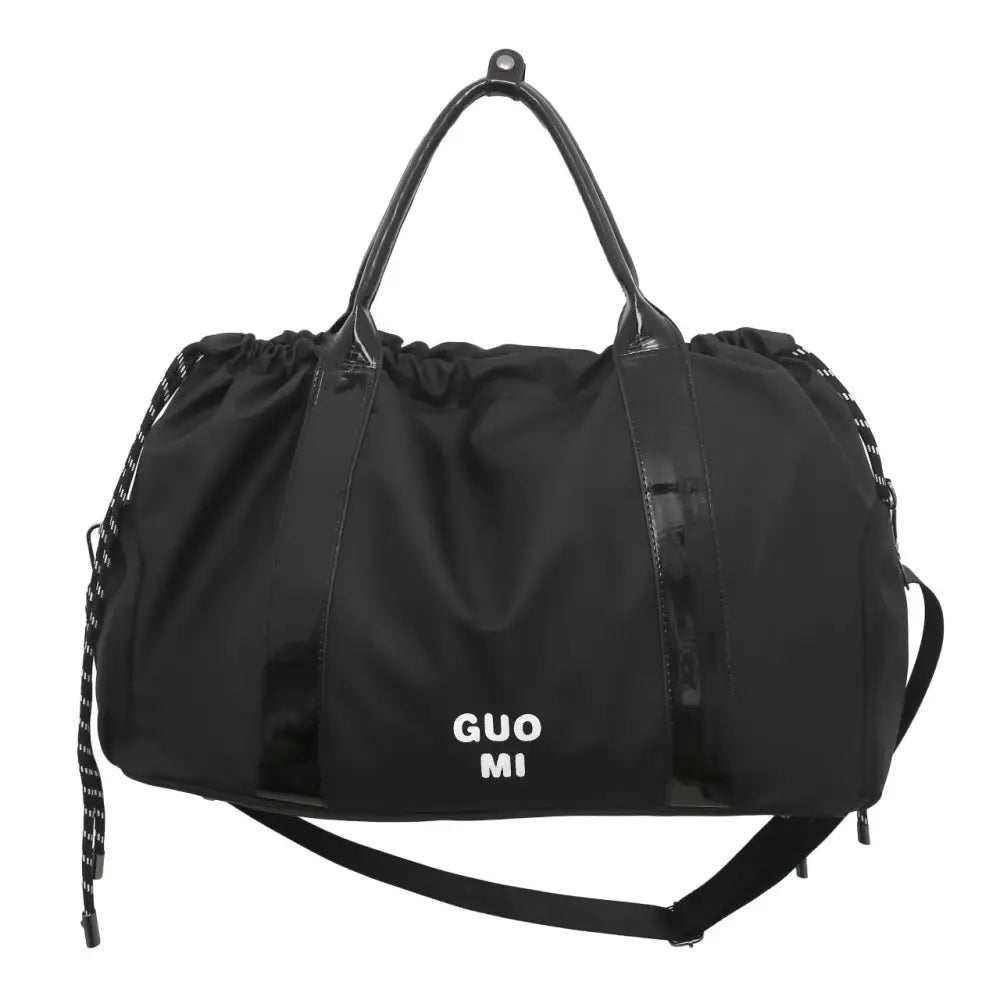 Unisex Ultra Light Oxford Cloth Travel Bag 20-35L Multiple Colors - Black