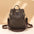 Unisex Waterproof PVC Travel Bag with Floral Print and Embossed Leather - Brown