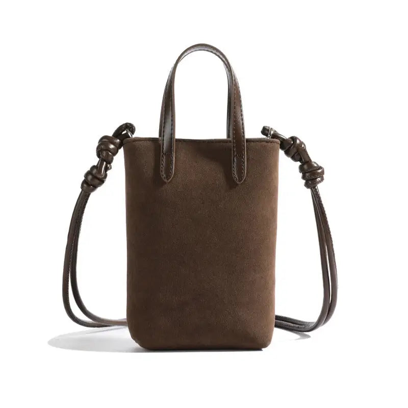 Urban Simplicity Double Strap Polyester Cotton Handbag