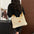 Urban Simplicity Medium Knitted Bucket Bag with Contrast Stitching - Brown / 28x10x28