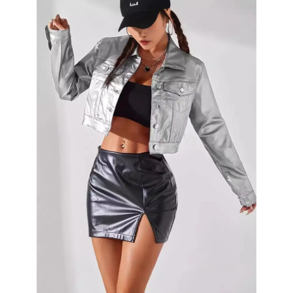 UrbanChic: Women’s Street Style Coated Jacket