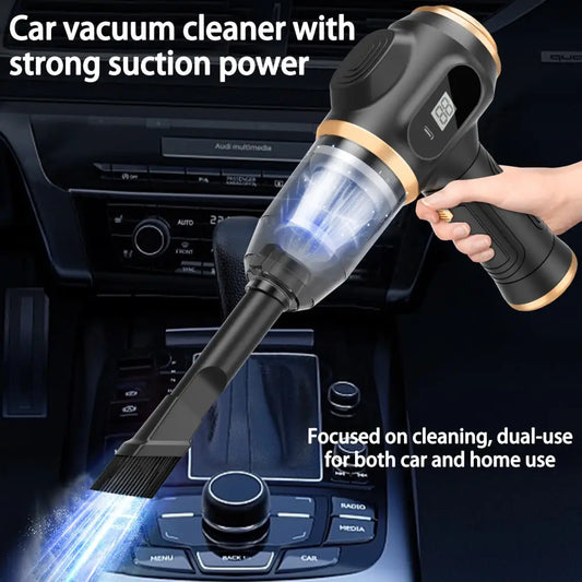 USB Digital Display Dual Use Blower and Suction Device Black