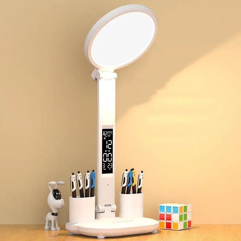 USB Powered Desk Lamp with Optional Rechargeable Battery Pen holder 2000capacity