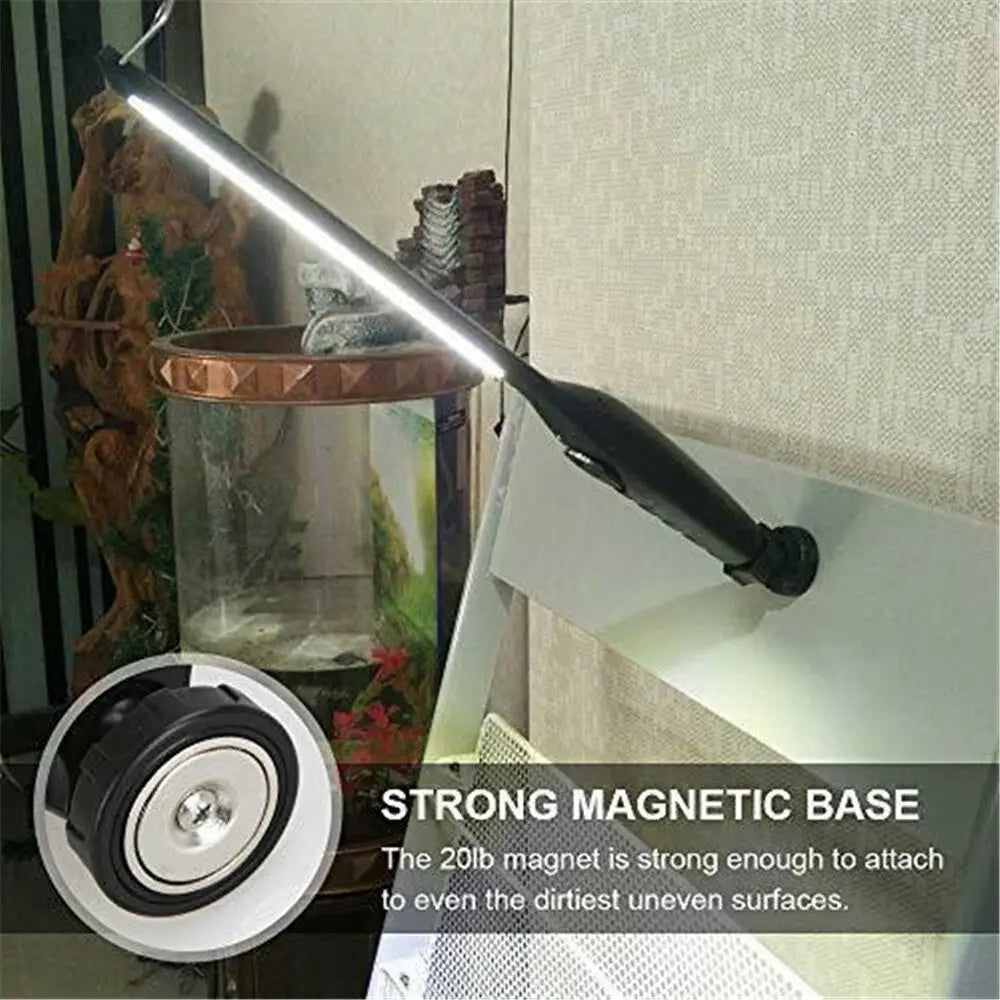 USB Rechargeable Magnetic LED Work Light with Flexible Cordless Design 2PCS 5