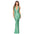 V-Halter Backless Dress - Light Green / S